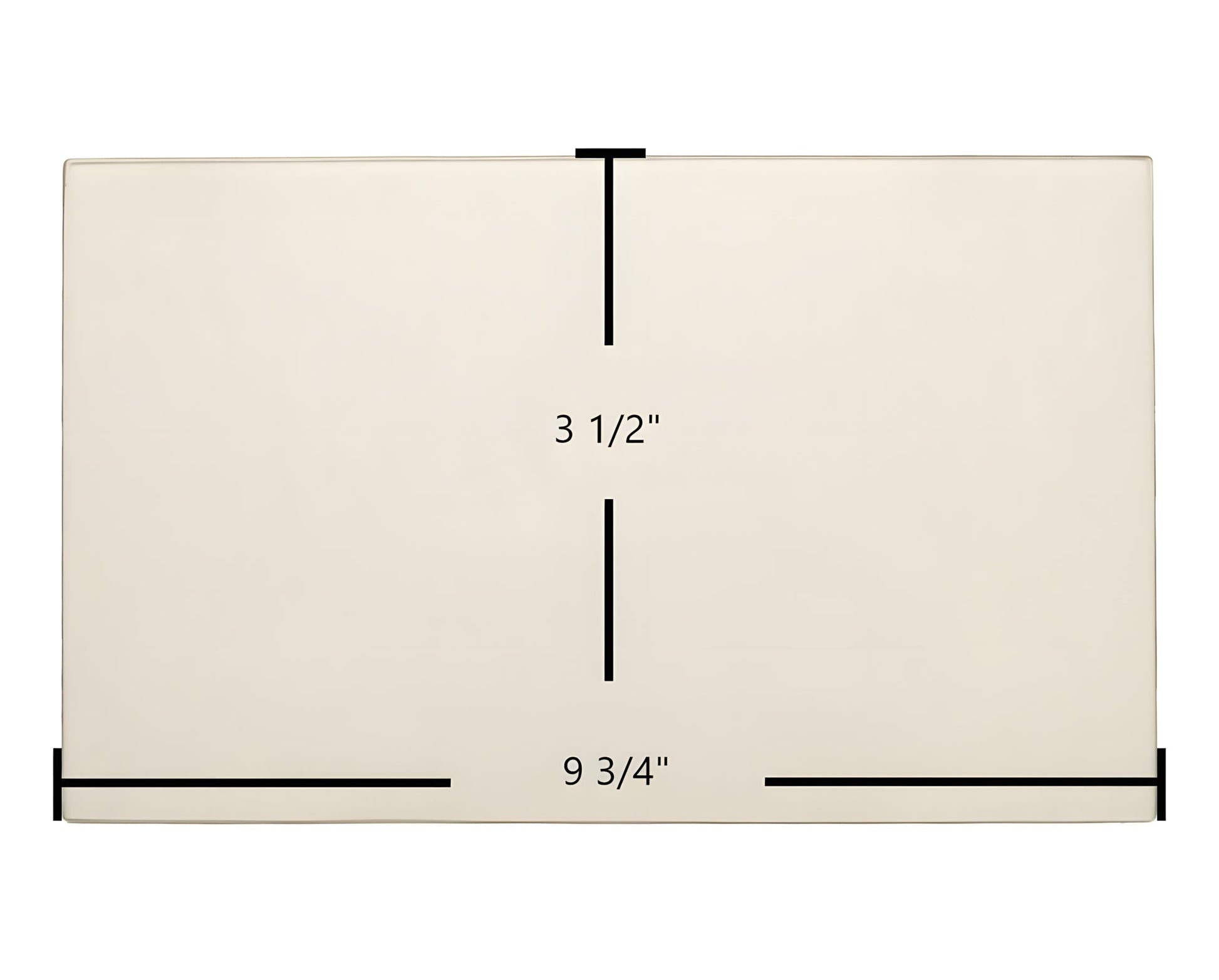 Ceramic Replacement Glass for Buck Bay Side Door Glass Replacement - 9 3/4" x 3 1/2"