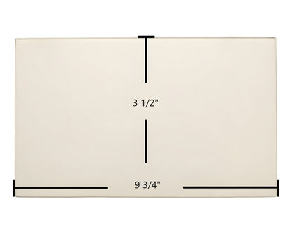 Ceramic Replacement Glass for Buck Bay Side Door Glass Replacement - 9 3/4" x 3 1/2"