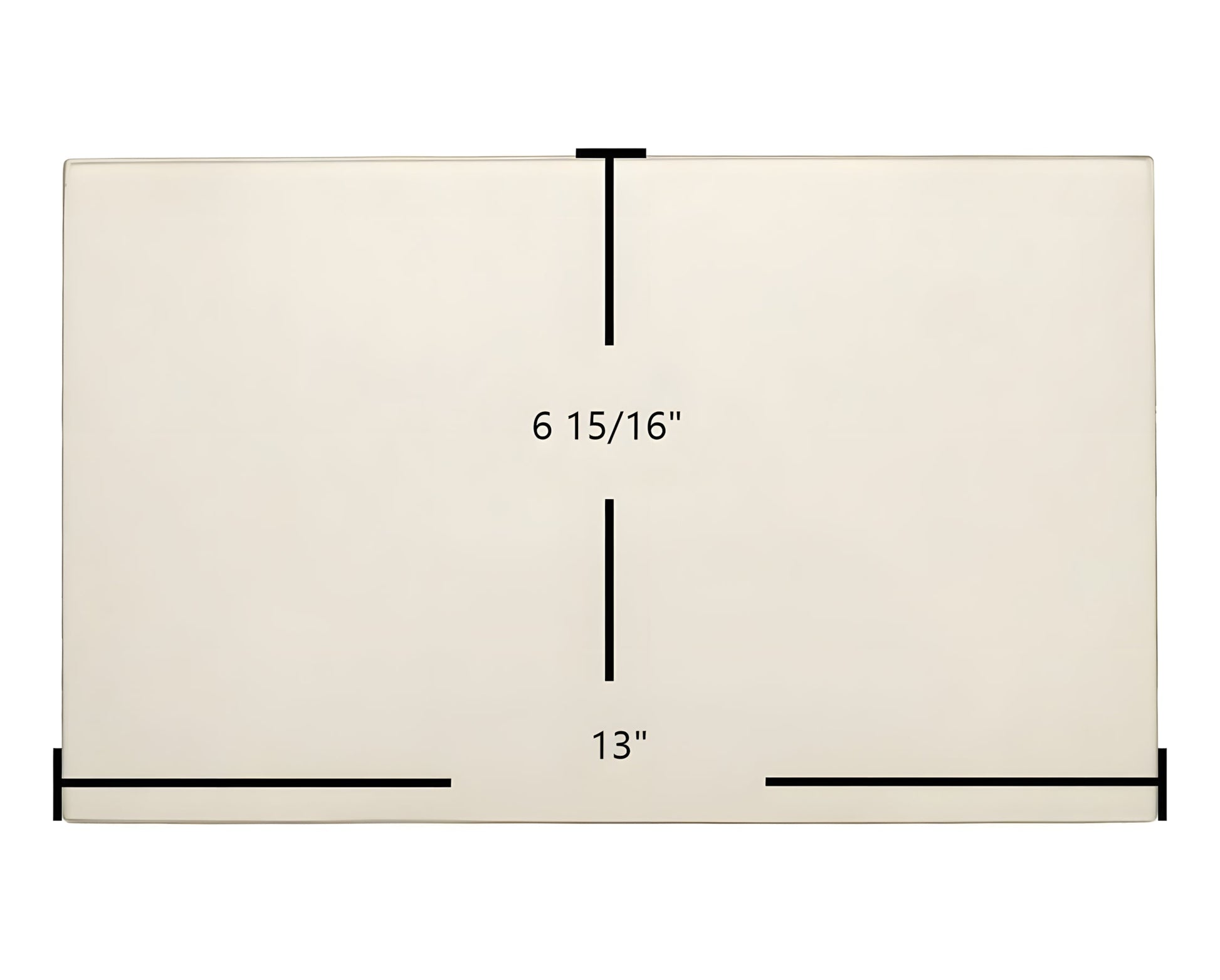 Ceramic Replacement Glass for Big Jimâs Door Glass Replacement | High-Temperature Ceramic Glass Panel | 13" x 6 15/16" - 13" x 6 15/16"