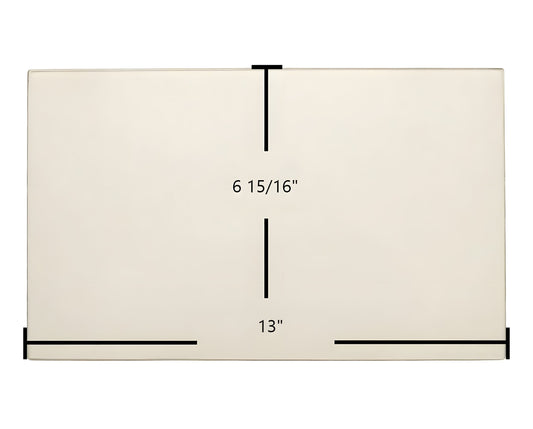 Ceramic Replacement Glass for Big Jimâs Door Glass Replacement | High-Temperature Ceramic Glass Panel | 13" x 6 15/16" - 13" x 6 15/16"