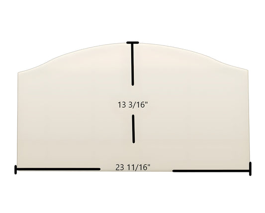 Ceramic Replacement Glass for BIS Panorama Door Glass Replacement - 23 11/16" x 13 3/16" Archtop