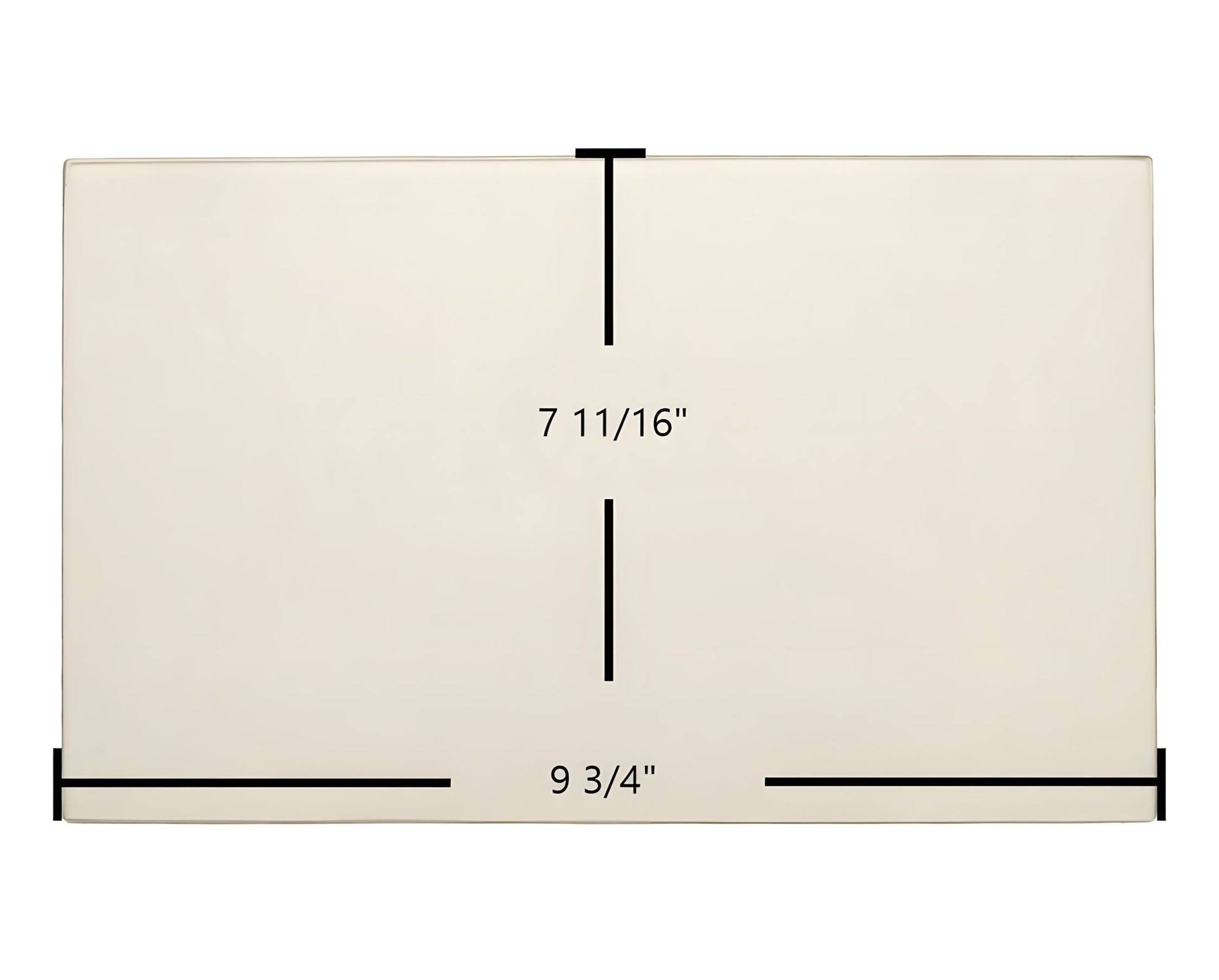 Ceramic Replacement Glass for Black Bart 7BBDD Door Glass Replacement - 9 3/4" x 7 11/16"