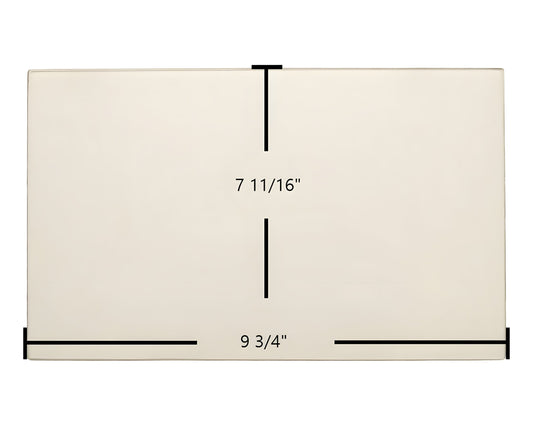 Ceramic Replacement Glass for Black Bart 7BBDD Door Glass Replacement - 9 3/4" x 7 11/16"