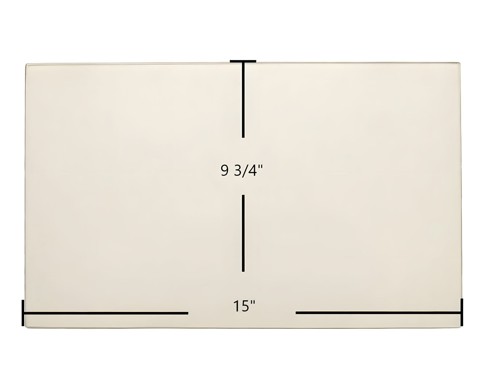 Ceramic Replacement Glass for Blaze King Ashford AF20 Door Glass Replacement - 15" x 9 3/4"
