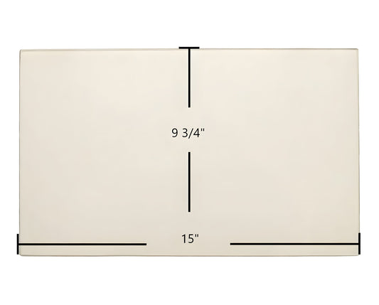 Ceramic Replacement Glass for Blaze King Ashford AF20 Door Glass Replacement - 15" x 9 3/4"