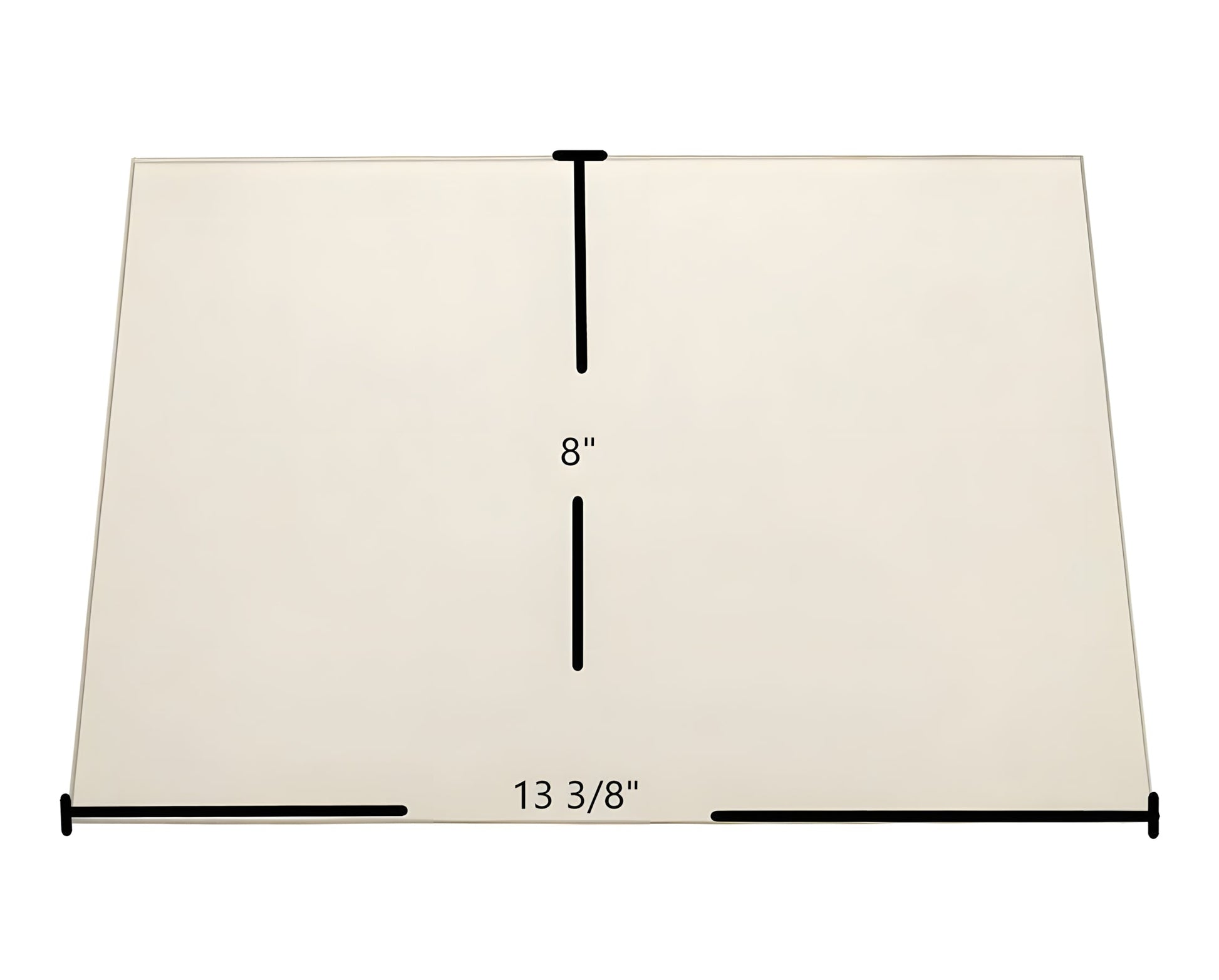 Ceramic Replacement Glass for Blaze King KFF-403 Door Glass Replacement - 13 3/8" x 8"