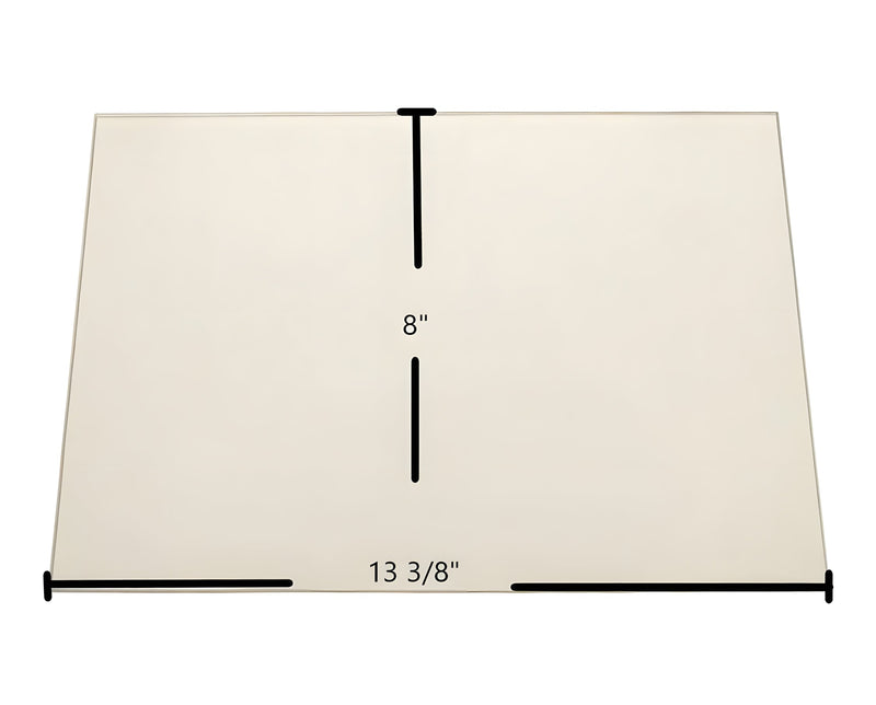 Ceramic Replacement Glass for Blaze King KFF-403 Door Glass Replacement - 13 3/8" x 8"