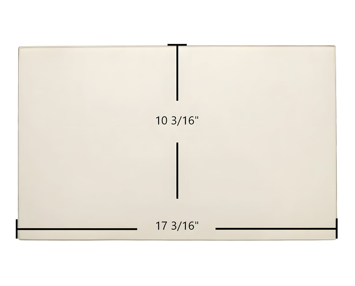Ceramic Replacement Glass for Blaze King Pegasus Gas 9603 Center Glass Replacement - 17 3/16" x 10 3/16"