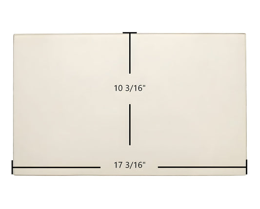 Ceramic Replacement Glass for Blaze King Pegasus Gas 9603 Center Glass Replacement - 17 3/16" x 10 3/16"