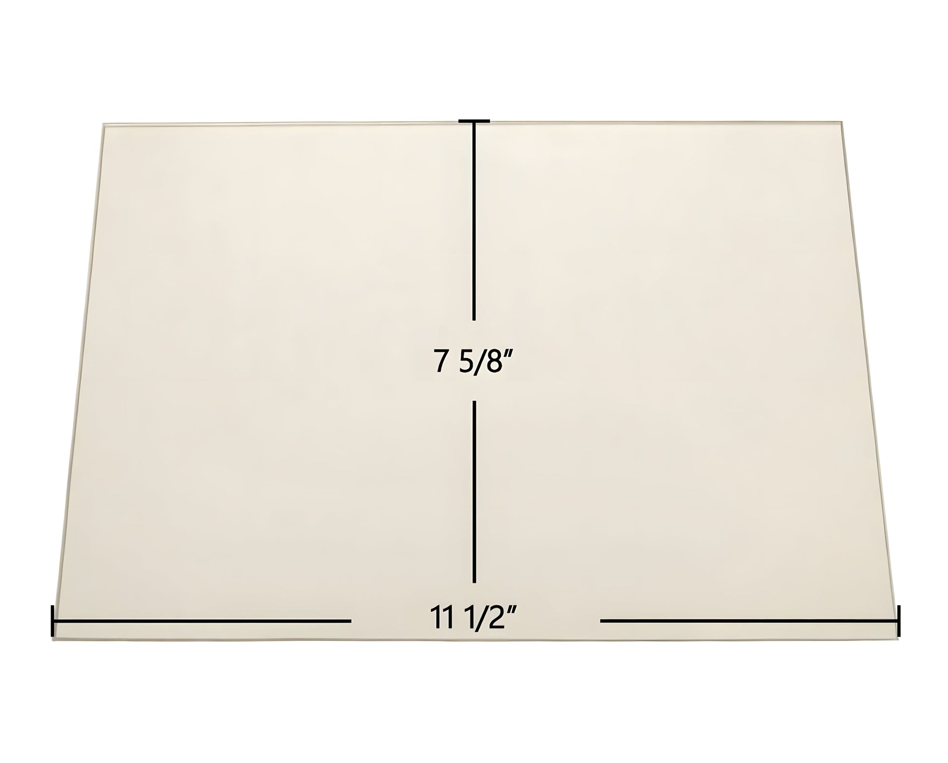 Ceramic Replacement Glass for Blaze King Princess PT-204 / PTJ-204 / PFJ-202 Door Glass Replacement - 11 1/2" x 7 5/8"