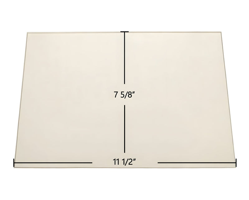 Ceramic Replacement Glass for Blaze King Princess PT-204 / PTJ-204 / PFJ-202 Door Glass Replacement - 11 1/2" x 7 5/8"