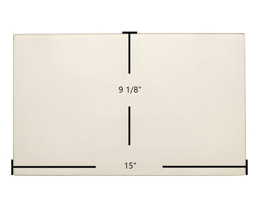Ceramic Replacement Glass for Blaze King Royal Guardian RGT-3001 Door Glass Replacement - 9 1/8" x 15"