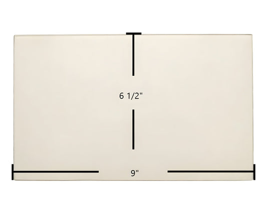 Ceramic Replacement Glass for Blue Ridge 7BSDD Door Glass Replacement - 9" x 6 1/2"
