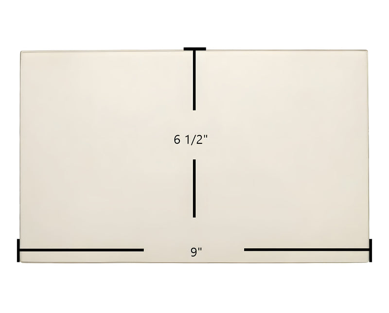 Ceramic Replacement Glass for Blue Ridge 7BSDD Door Glass Replacement - 9" x 6 1/2"