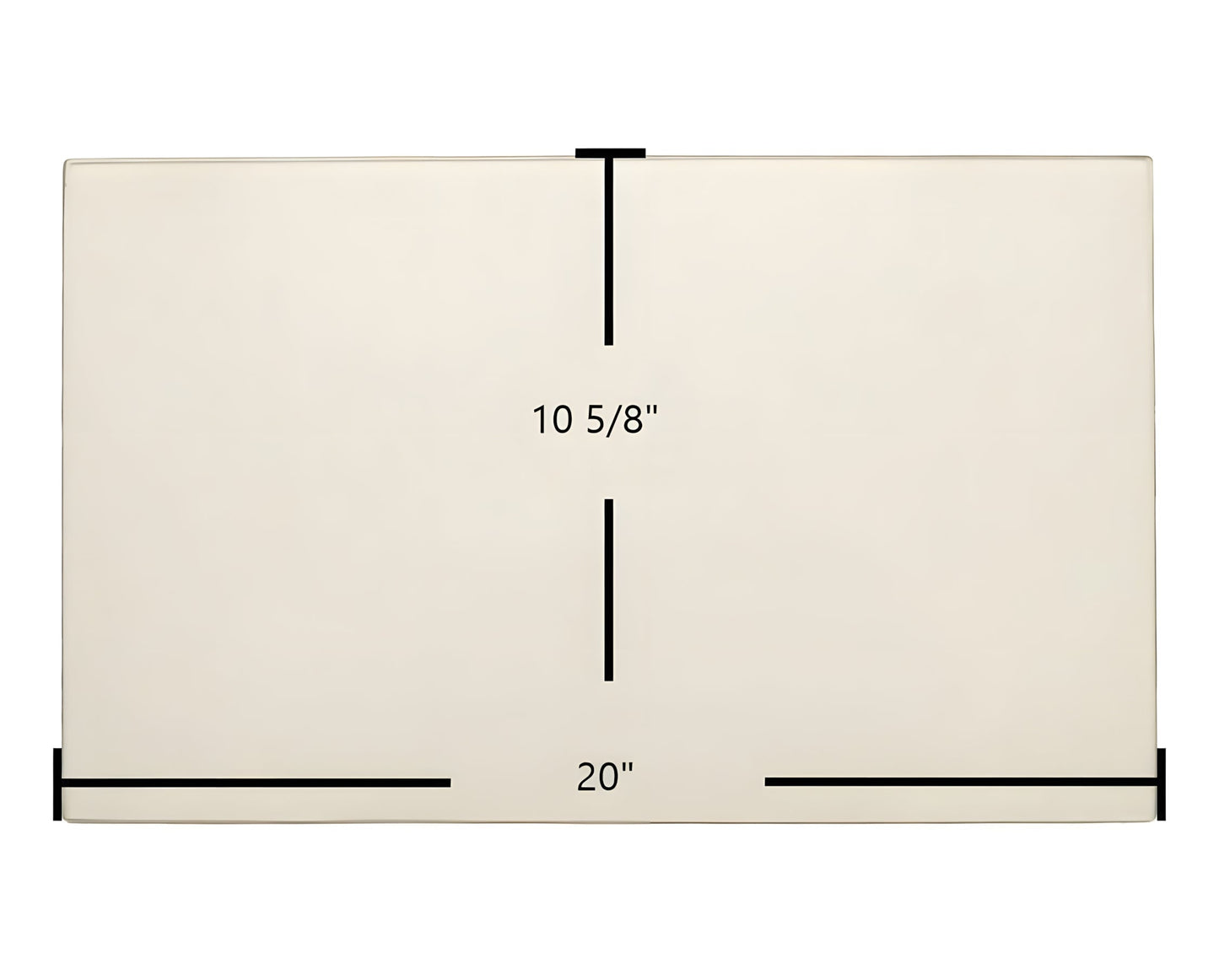 Ceramic Replacement Glass for Blue Ridge 7GBRL Door Glass Replacement - 20" x 10 5/8"