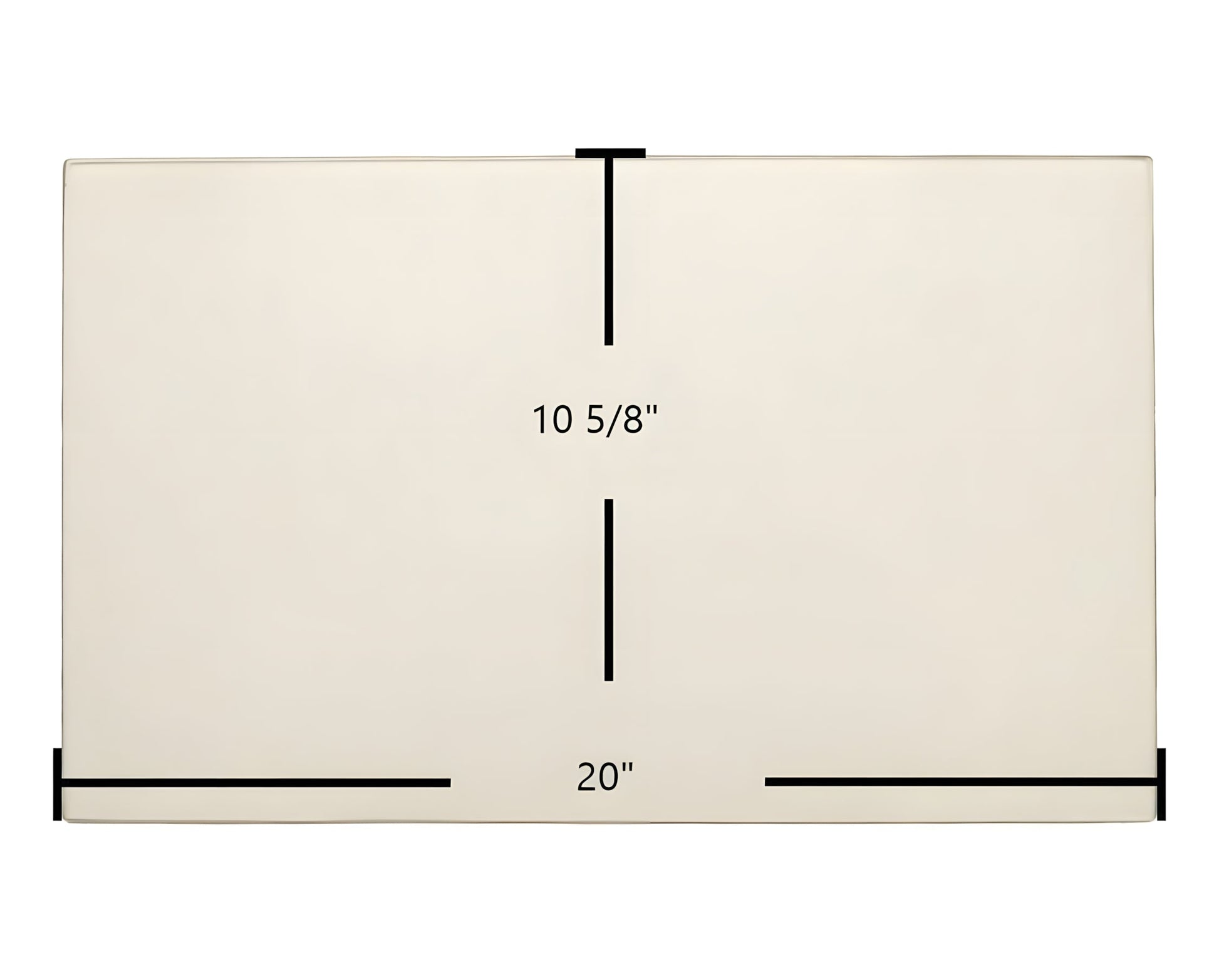 Ceramic Replacement Glass for Blue Ridge 7GBRL Door Glass Replacement - 20" x 10 5/8"