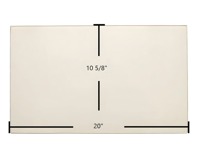 Ceramic Replacement Glass for Blue Ridge 7GBRL Door Glass Replacement - 20" x 10 5/8"