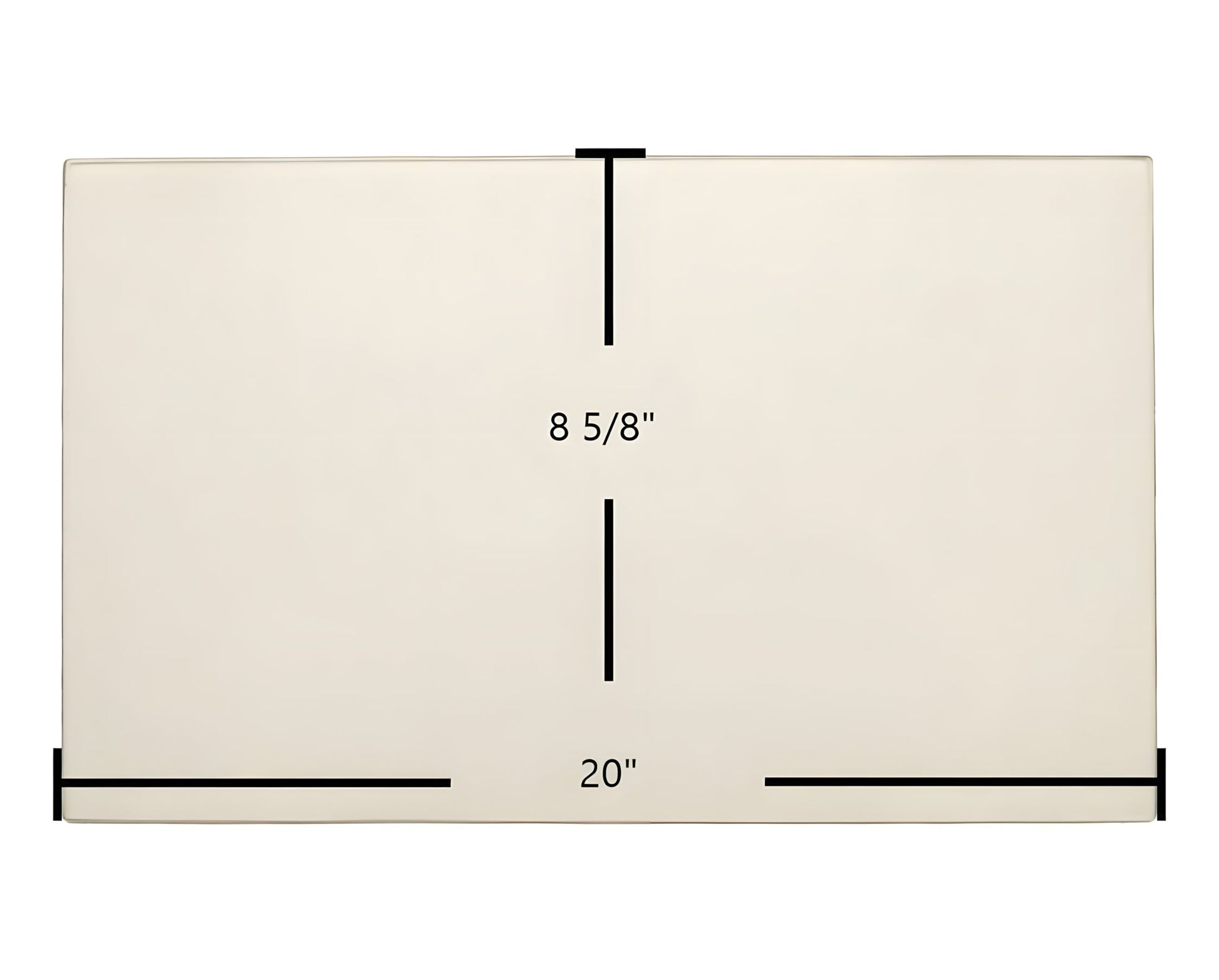 Ceramic Replacement Glass for Blue Ridge 7GBRM Door Glass Replacement - 20" x 8 5/8"