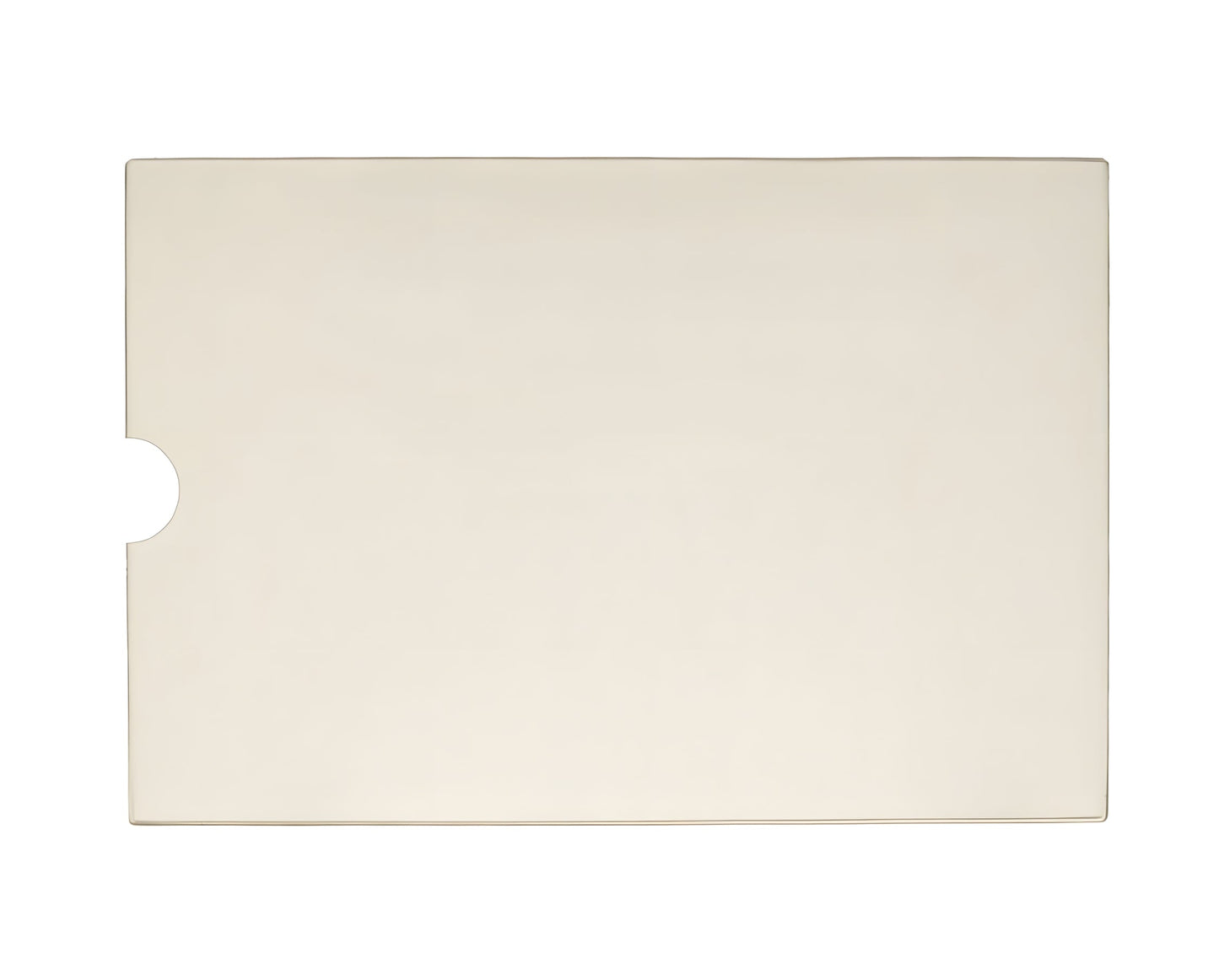 Ceramic Replacement Glass for Brass Flame KS-1000DL Ceramic Glass Panel with Notch | 13" x 9" | KS100DI - 13" x 9"