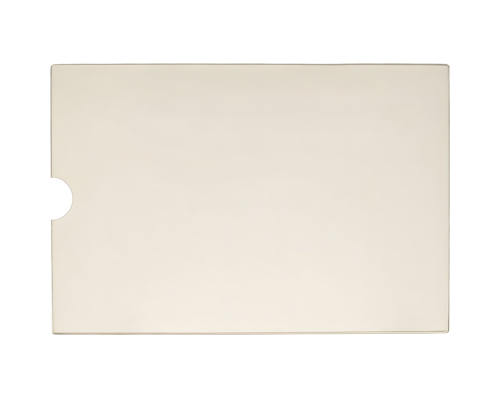 Ceramic Replacement Glass for Brass Flame KS-1000DL Ceramic Glass Panel with Notch | 13" x 9" | KS100DI - 13" x 9"