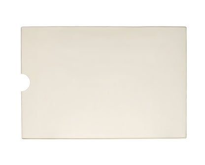 Ceramic Replacement Glass for Brass Flame KS-1000DL Ceramic Glass Panel with Notch | 13" x 9" | KS100DI - 13" x 9"