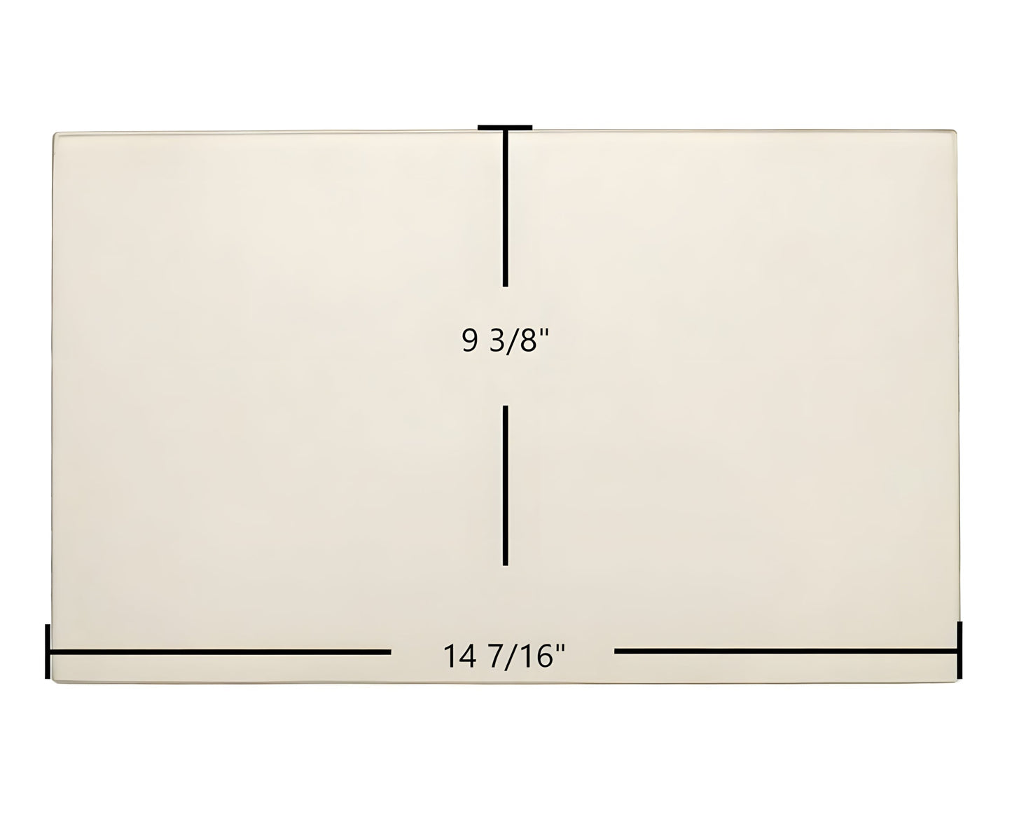 Ceramic Replacement Glass for Breckwell Big E II Door Glass Replacement - 14 7/16" x 9 3/8"