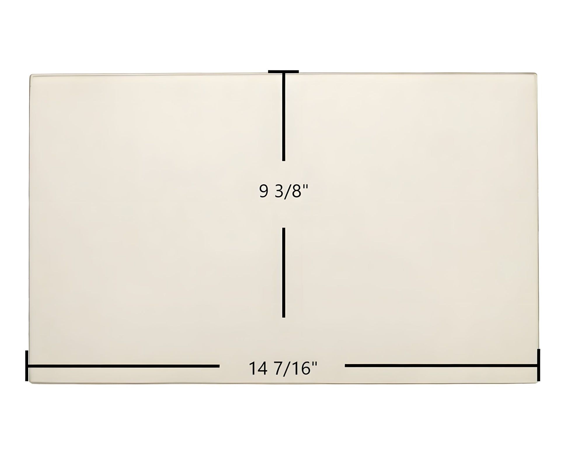 Ceramic Replacement Glass for Breckwell Big E II Door Glass Replacement - 14 7/16" x 9 3/8"