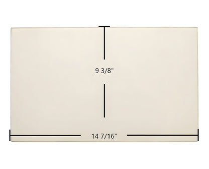 Ceramic Replacement Glass for Breckwell Big E II Door Glass Replacement - 14 7/16" x 9 3/8"