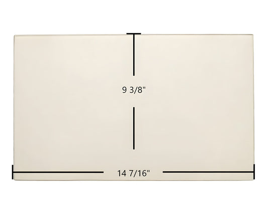 Ceramic Replacement Glass for Breckwell Big E II Door Glass Replacement - 14 7/16" x 9 3/8"