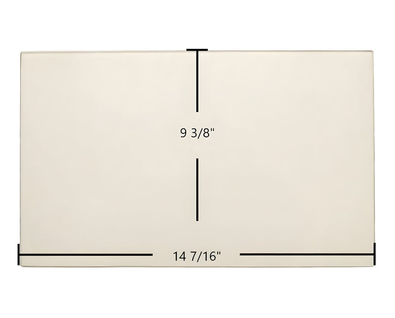 Ceramic Replacement Glass for Breckwell Big E II Door Glass Replacement - 14 7/16" x 9 3/8"