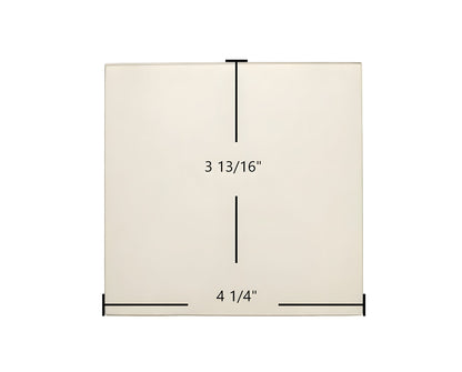 Ceramic Replacement Glass for Breckwell Big E P1000PB, P7000 Solstice Door Glass Replacement - 4 1/4" x 3 13/16"