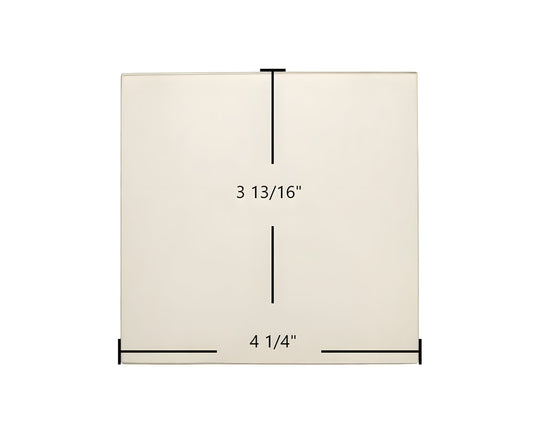Ceramic Replacement Glass for Breckwell Big E P1000PB, P7000 Solstice Door Glass Replacement - 4 1/4" x 3 13/16"