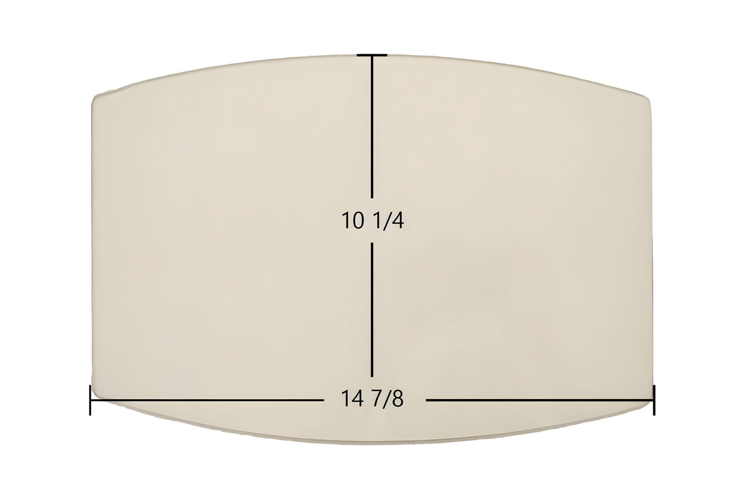 Ceramic Replacement Glass for Breckwell P24FS, P24 Blazer, P24FS Blazer Door Glass Replacement - 14 7/8" x 10 1/4" Archtop