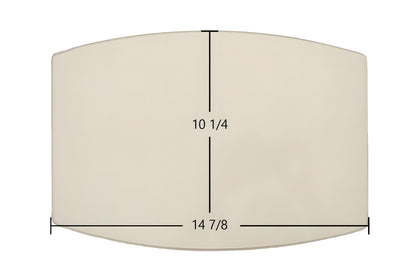 Ceramic Replacement Glass for Breckwell P24FS, P24 Blazer, P24FS Blazer Door Glass Replacement - 14 7/8" x 10 1/4" Archtop