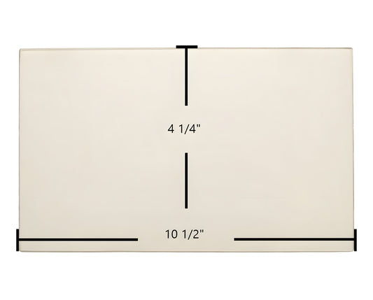 Ceramic Replacement Glass for Breckwell P24I, Cadet P26, P32-I Cadet Door Glass Replacement - 10 1/2" x 4 1/4"