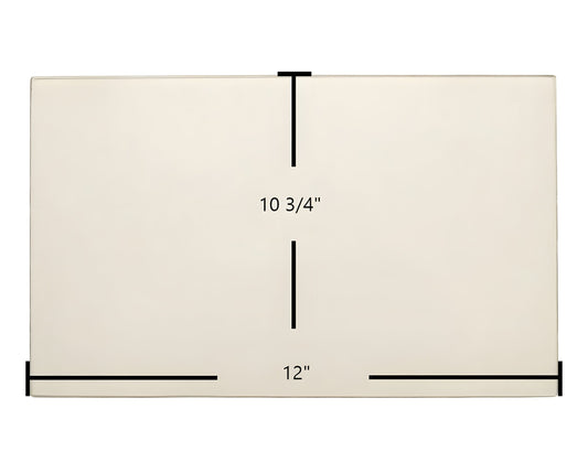 Ceramic Replacement Glass for Breckwell P2700 Door Glass Replacement - 12" x 10 3/4"