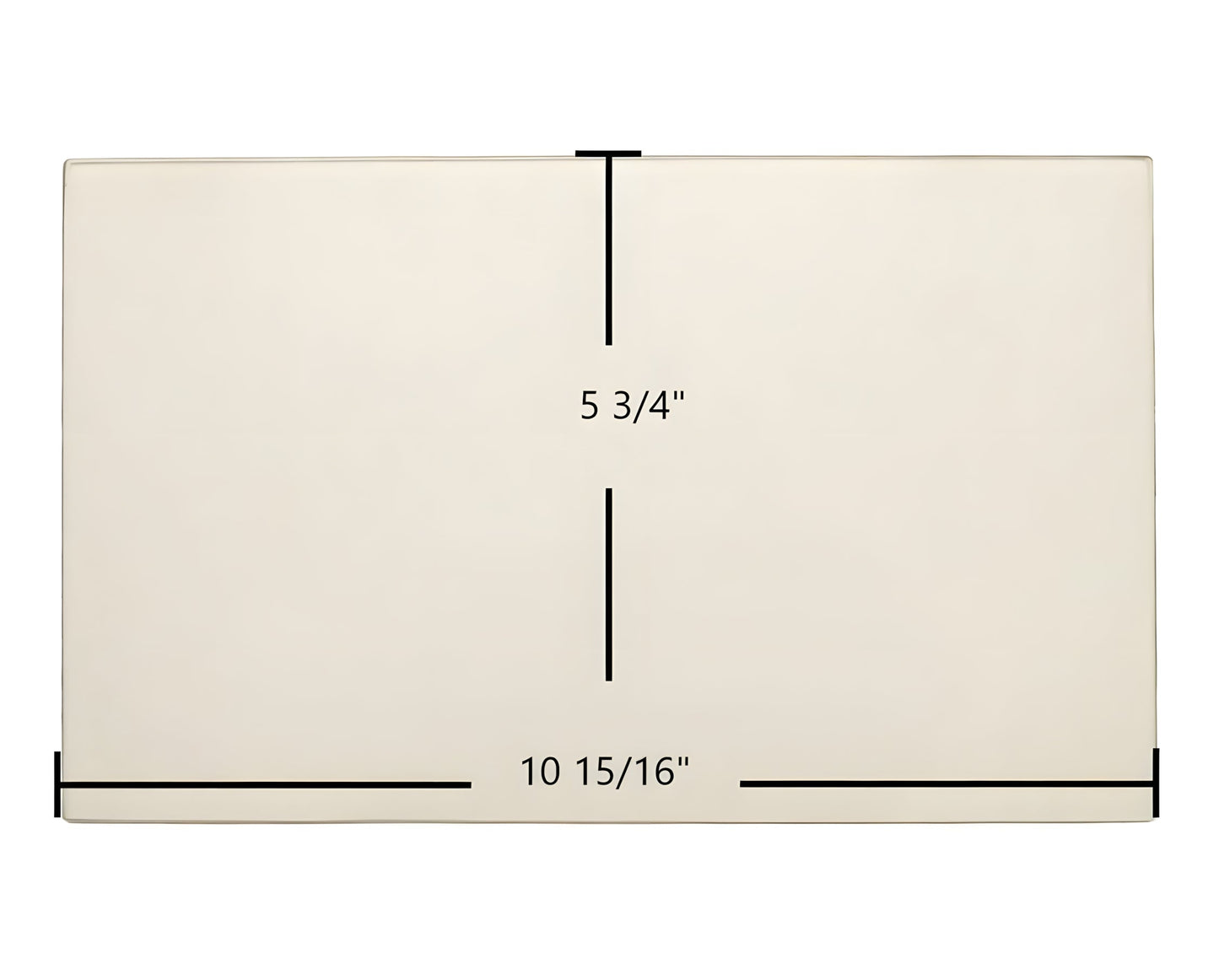 Ceramic Replacement Glass for Breckwell SP2047 Lower Door Glass Replacement - 10 15/16" x 5 3/4"