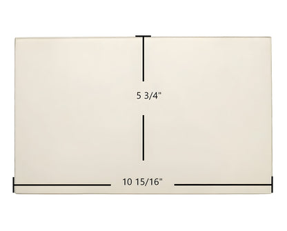 Ceramic Replacement Glass for Breckwell SP2047 Lower Door Glass Replacement - 10 15/16" x 5 3/4"