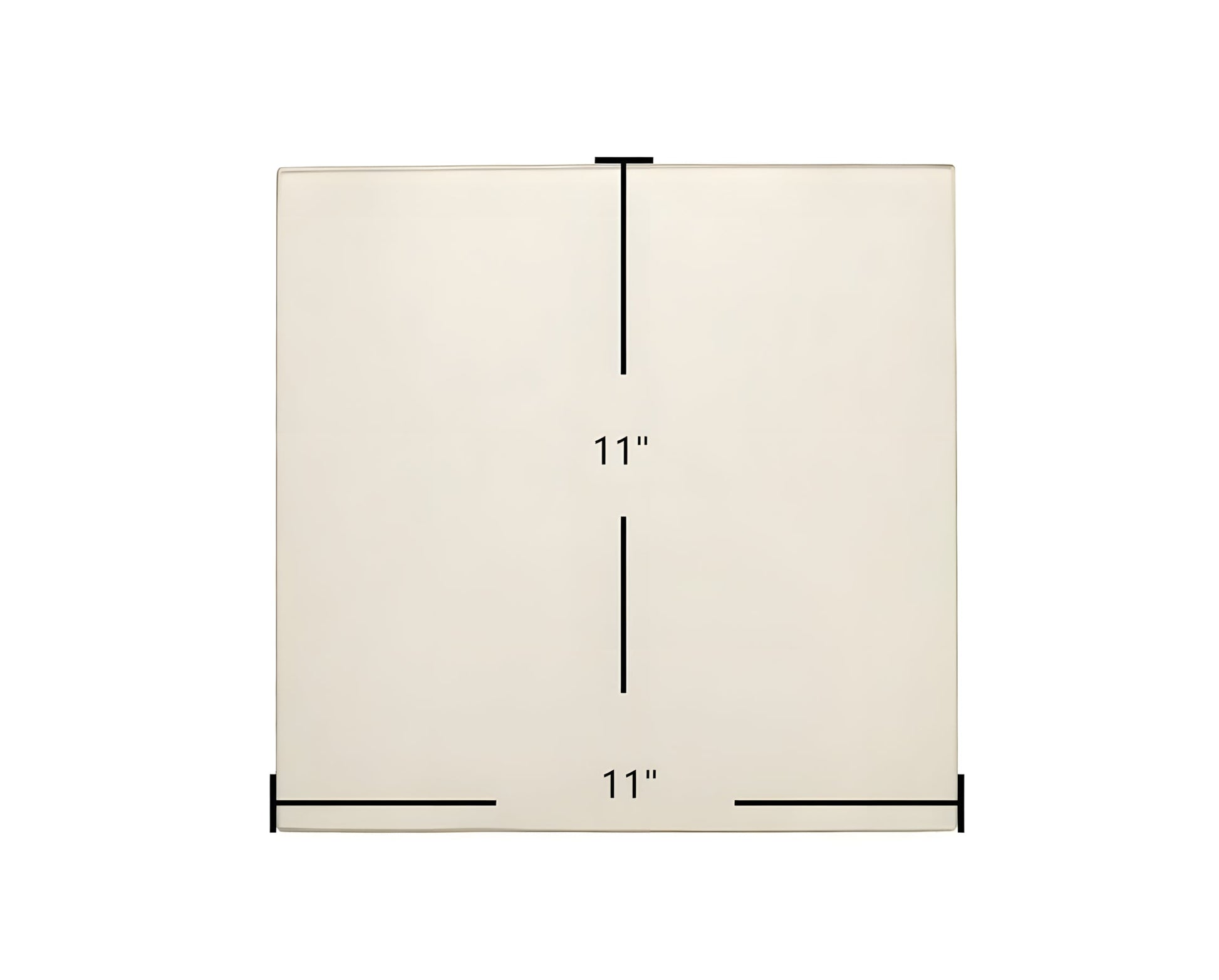 Ceramic Replacement Glass for Breckwell SP2047 Upper Door Glass Replacement - 11" x 11"