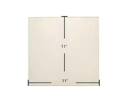 Ceramic Replacement Glass for Breckwell SP2047 Upper Door Glass Replacement - 11" x 11"