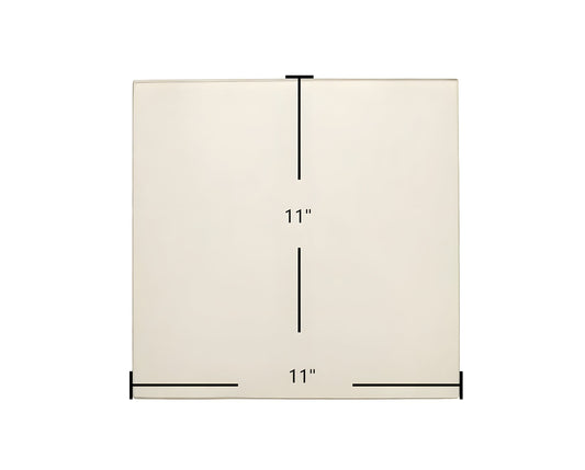 Ceramic Replacement Glass for Breckwell SP2047 Upper Door Glass Replacement - 11" x 11"