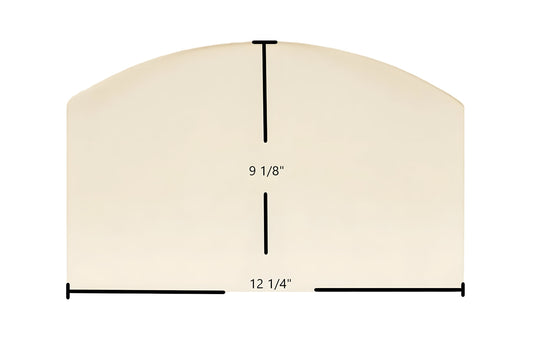 Ceramic Replacement Glass for Breckwell SPC-50 Ceramic Glass Panel | Archtop | 12 1/4" x 9 1/8" | Part #892302 - 12 1/4" x 9 1/8" Archtop