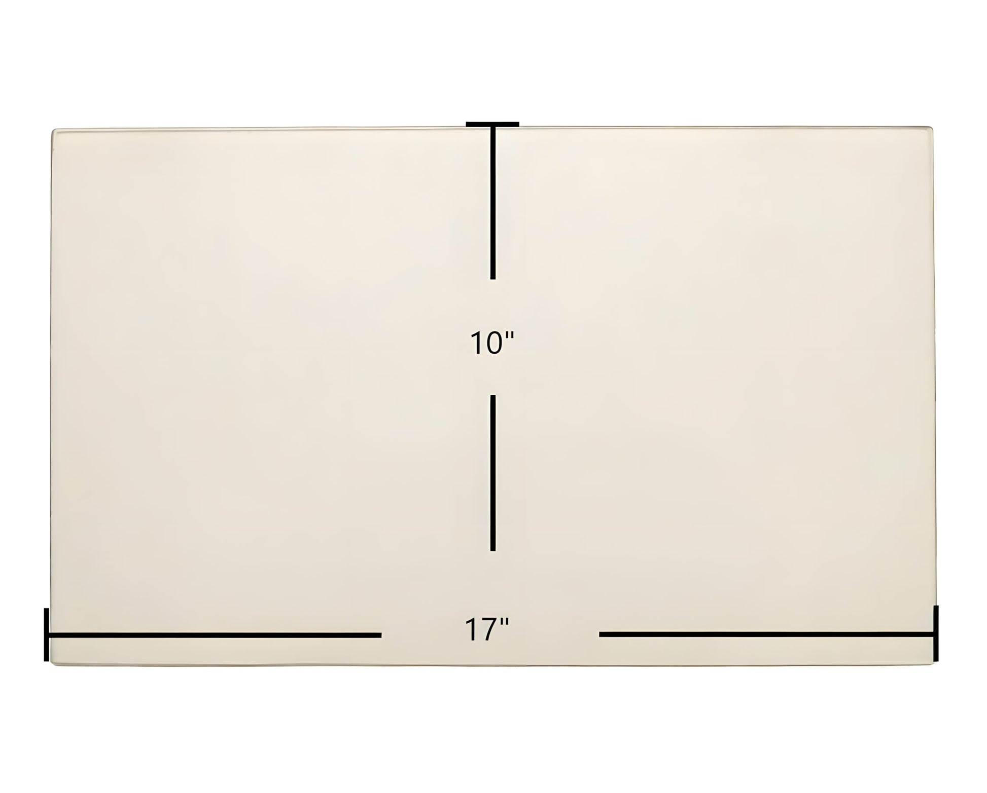 Ceramic Replacement Glass for Breckwell SW1.2, SW2.0, SW2.5 Door Glass Replacement - 17" x 10"