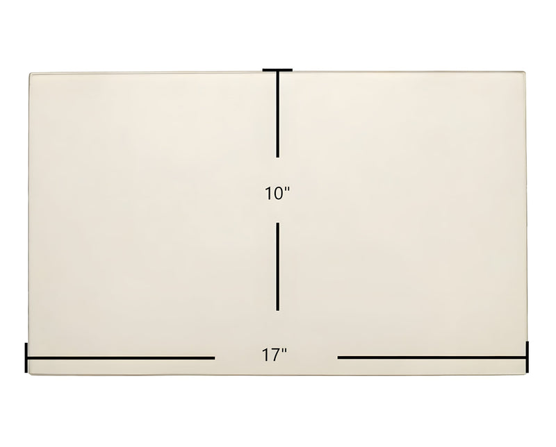 Ceramic Replacement Glass for Breckwell SW1.2, SW2.0, SW2.5 Door Glass Replacement - 17" x 10"