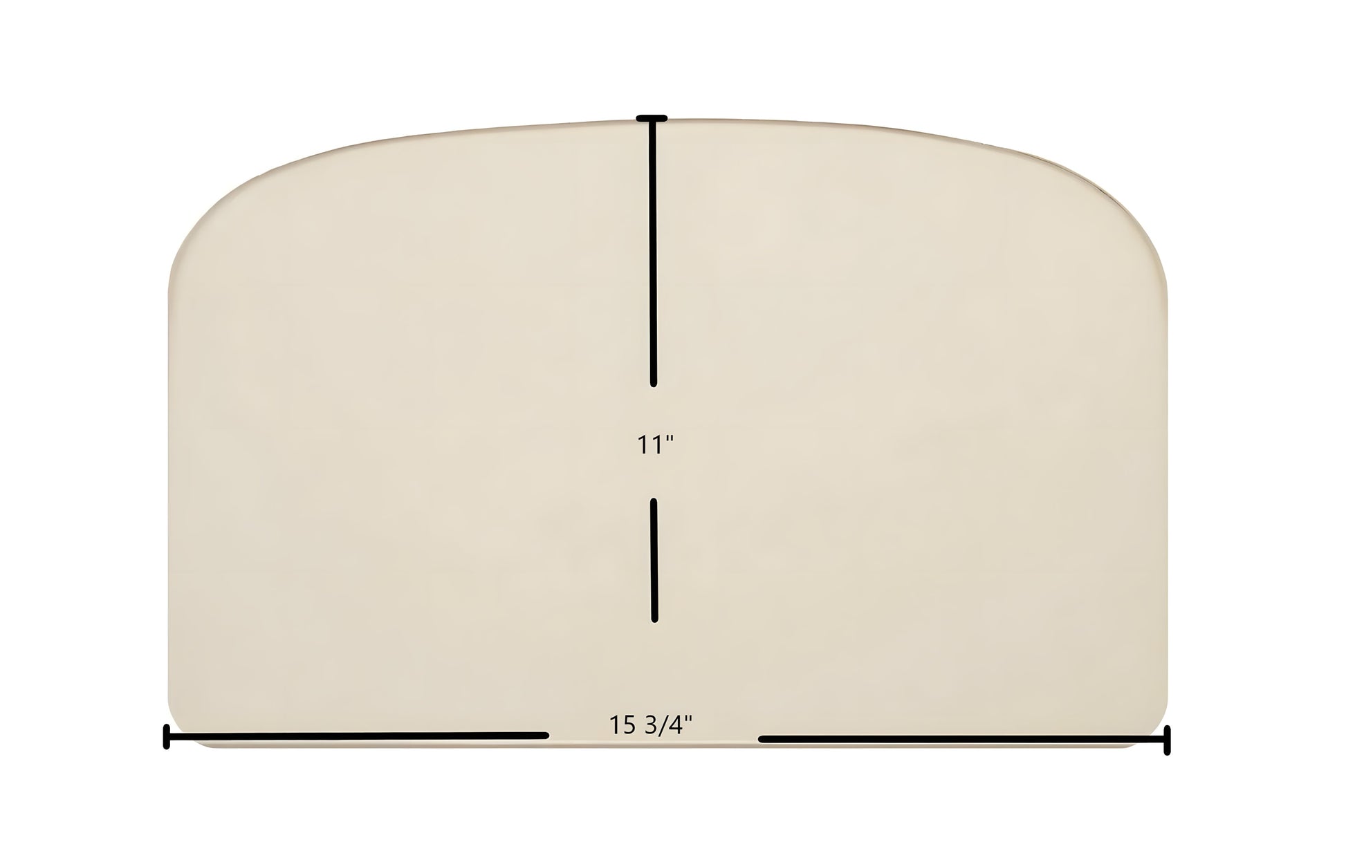 Ceramic Replacement Glass for Breckwell SWC21 Door Glass Replacement - 15 3/4" x 11" Archtop