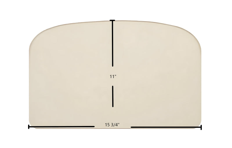 Ceramic Replacement Glass for Breckwell SWC21 Door Glass Replacement - 15 3/4" x 11" Archtop