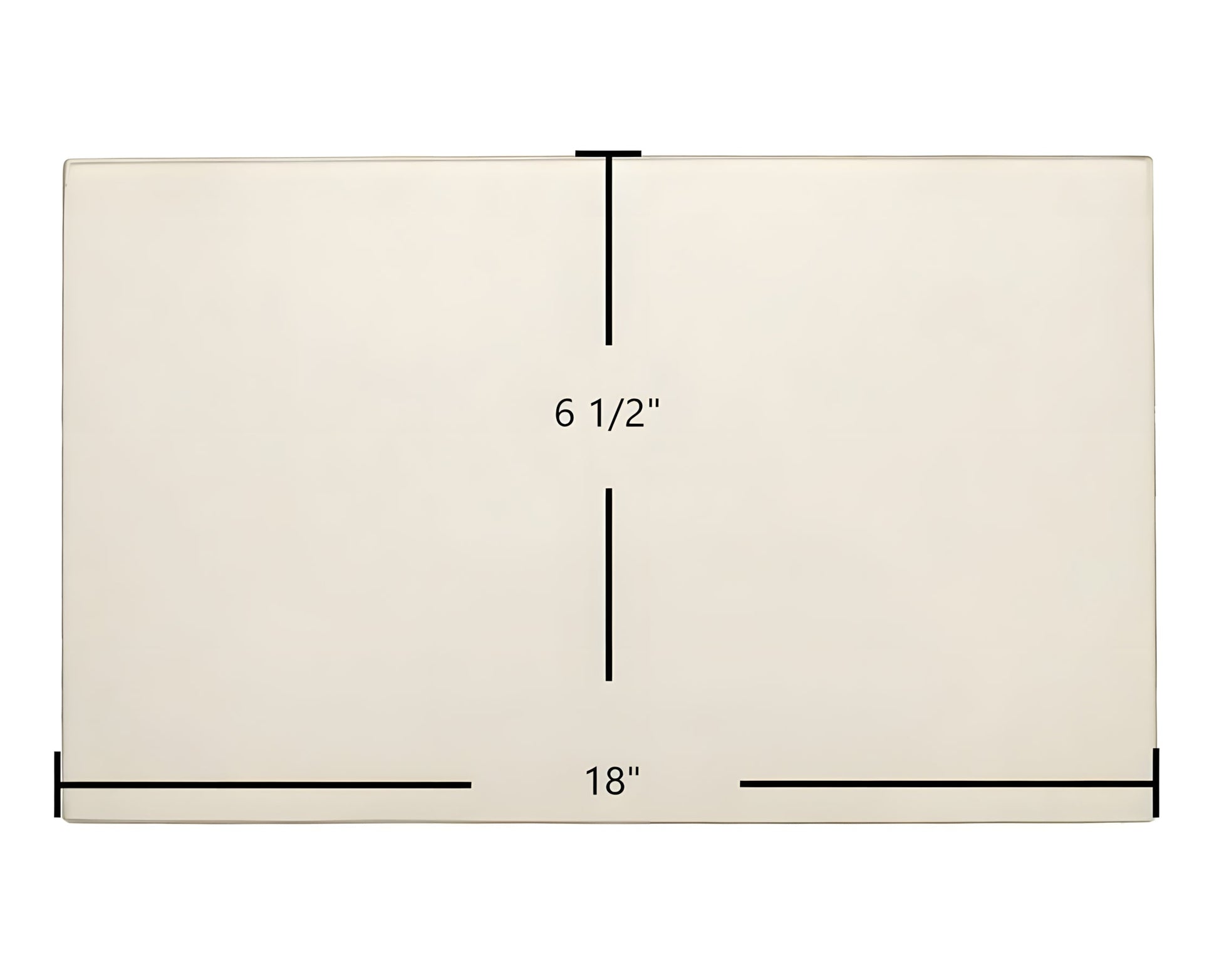 Ceramic Replacement Glass for Brunco Firelite Door Glass Replacement - 18" x 6 1/2"