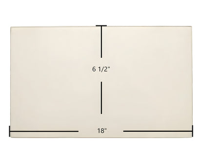 Ceramic Replacement Glass for Brunco Firelite Door Glass Replacement - 18" x 6 1/2"