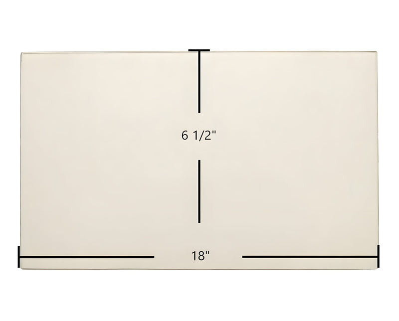 Ceramic Replacement Glass for Brunco Firelite Door Glass Replacement - 18" x 6 1/2"