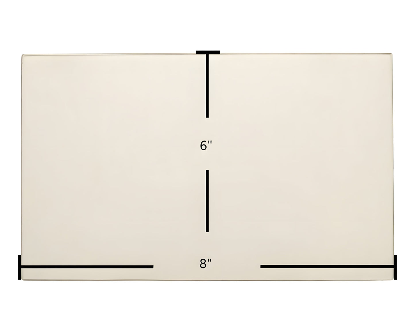 Ceramic Replacement Glass for Brunco HearthGlow Rectangle - 8" x 6"